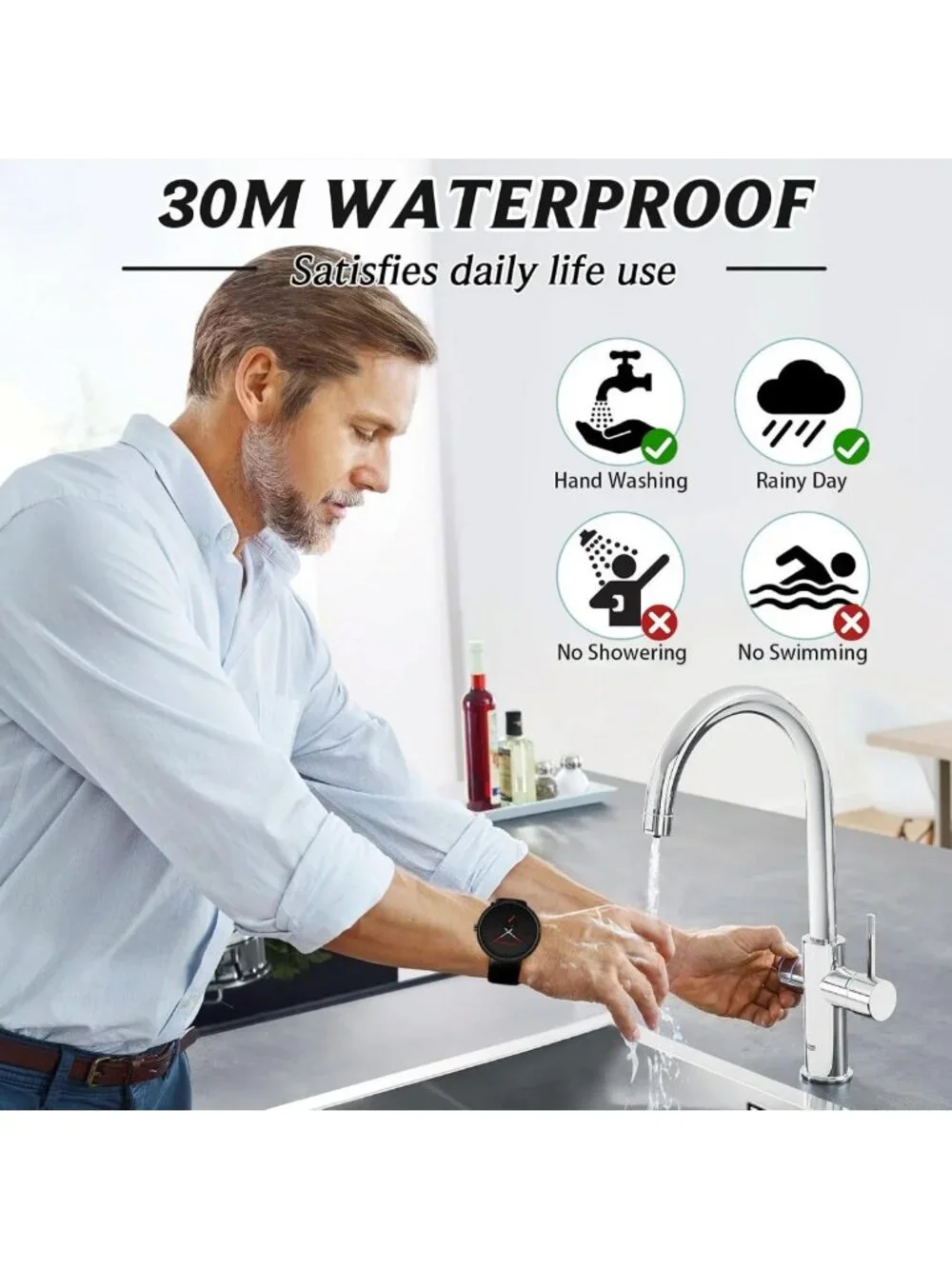 Ultra-Thin Minimalist Waterproof Men's Watch | Fashion Wrist Watch with Leather